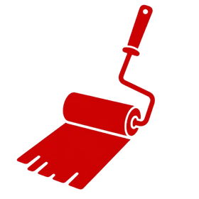 Ícone de rolo de pintura para impermeabilização